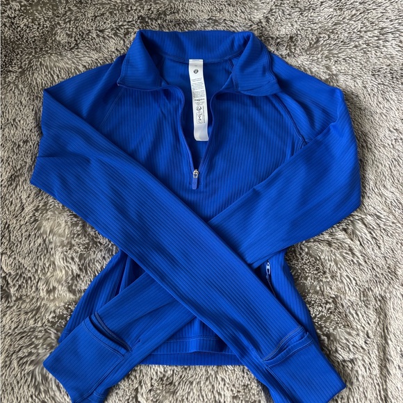 lululemon athletica Jackets & Blazers - Lululemon - It’s Rulu Ribbed Cropped Half Zip